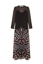 Load image into Gallery viewer, Claire Bouquet Black Dress