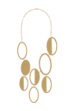 Load image into Gallery viewer, Gold Oval Necklace
