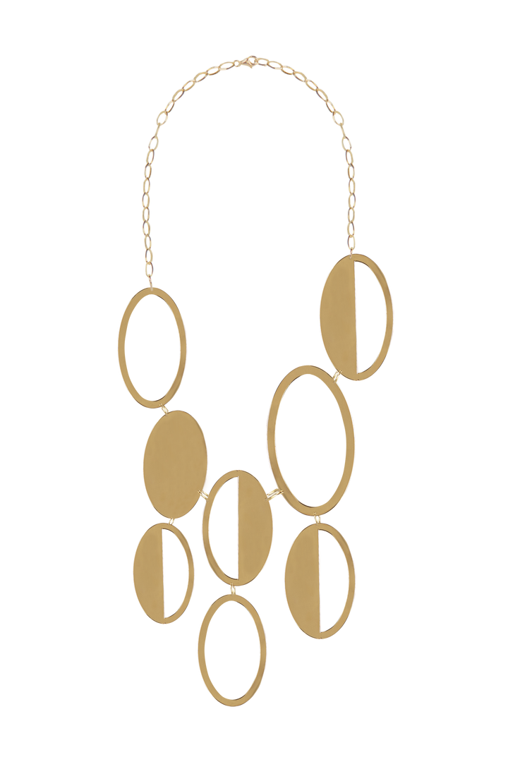 Gold Oval Necklace
