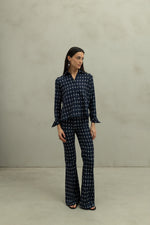 Load image into Gallery viewer, Camisa Diane Ovalos Blue
