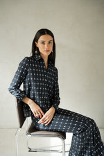 Load image into Gallery viewer, Camisa Diane Ovalos Blue