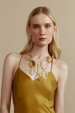 Load image into Gallery viewer, Gold Oval Necklace