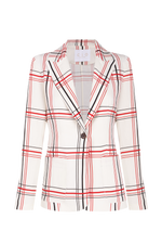 Load image into Gallery viewer, Lauren White Checkered Blazer