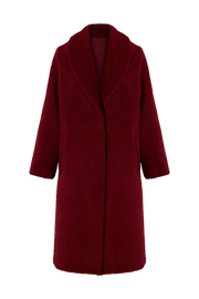 Boyfriend Long Coat Burgundy 