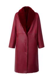 Boyfriend Long Coat Burgundy 