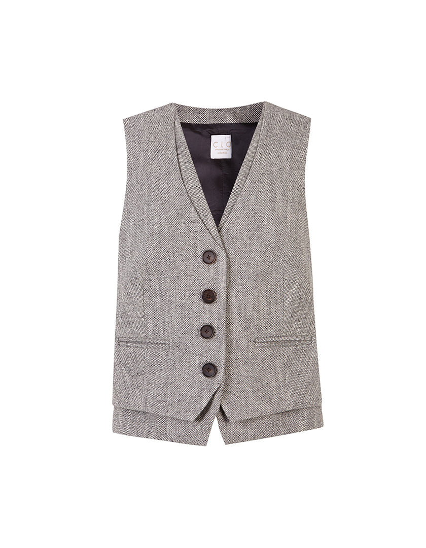 Chaleco Bianca Gris Anis Arcade