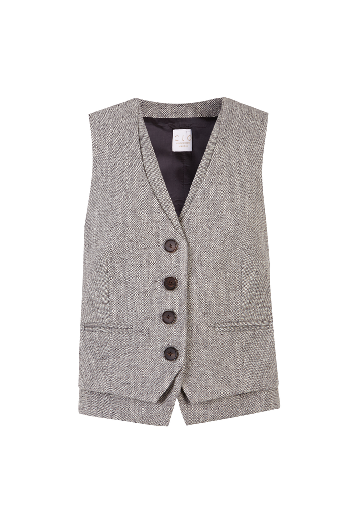 Chaleco Bianca Gris Anis Arcade