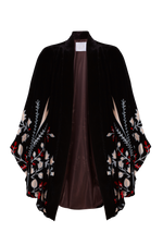 Load image into Gallery viewer, Kimono Nocturno Black Velvet
