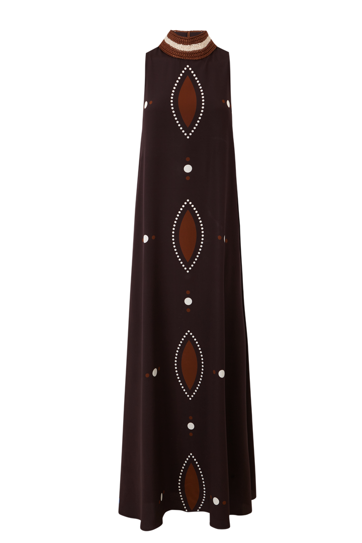 Vestido Kom - Ovalos Choco