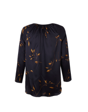 Marion Silk Leaves Blouse