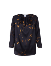 Marion Silk Leaves Blouse