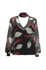 Load image into Gallery viewer, Francesca Blouse Nocturno Black
