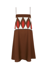 Load image into Gallery viewer, Vestido Adele Mini Strawberry Coffee
