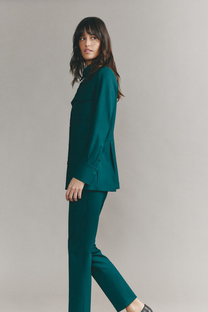 Blazer Rose-Petroleum Green