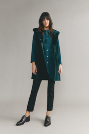 Norik Hoodie Vest Petrol Green