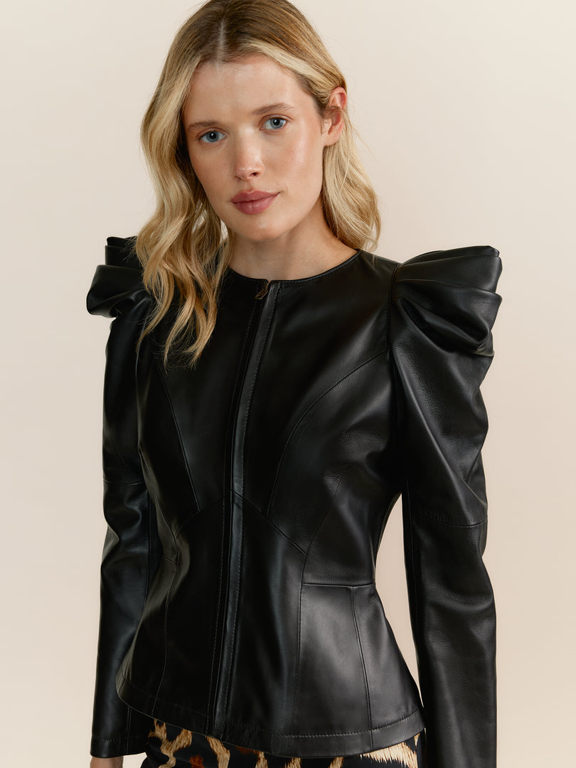 Chaqueta Margot Negra Napa