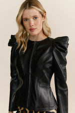 Load image into Gallery viewer, Chaqueta Margot Negra Napa
