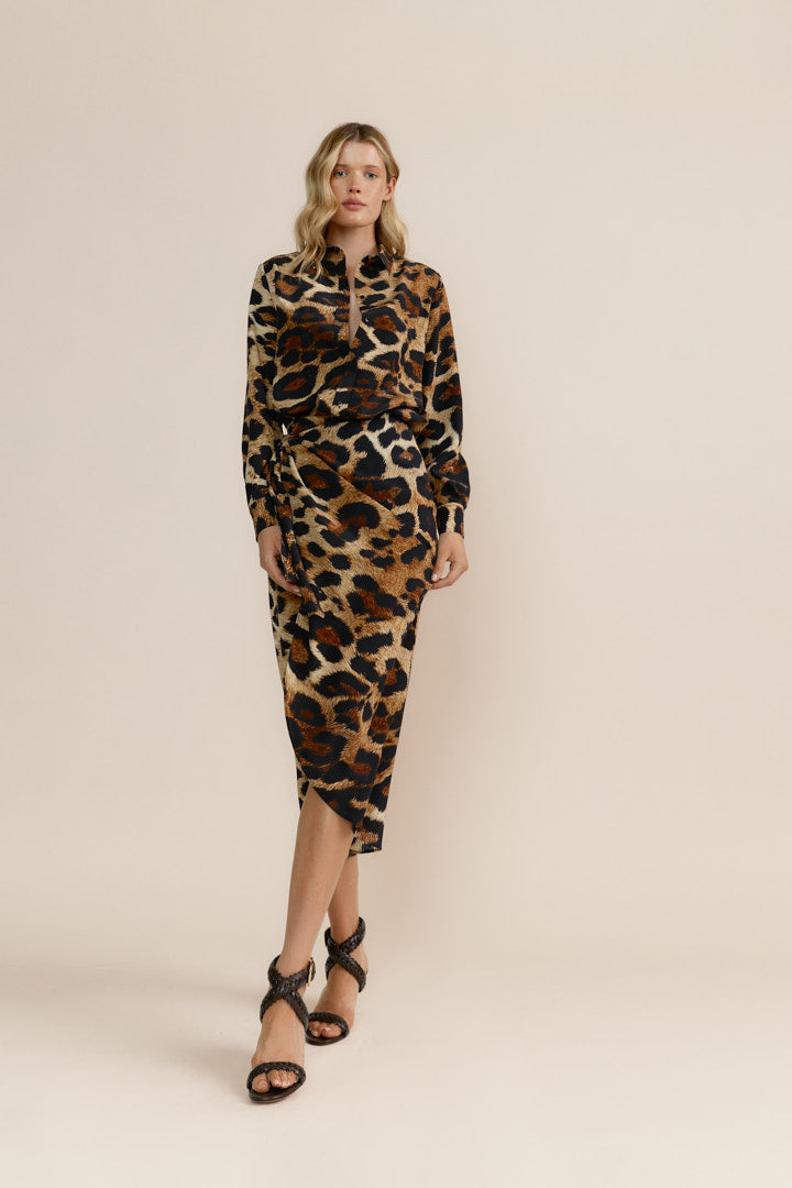 Camisa Over Leopaura