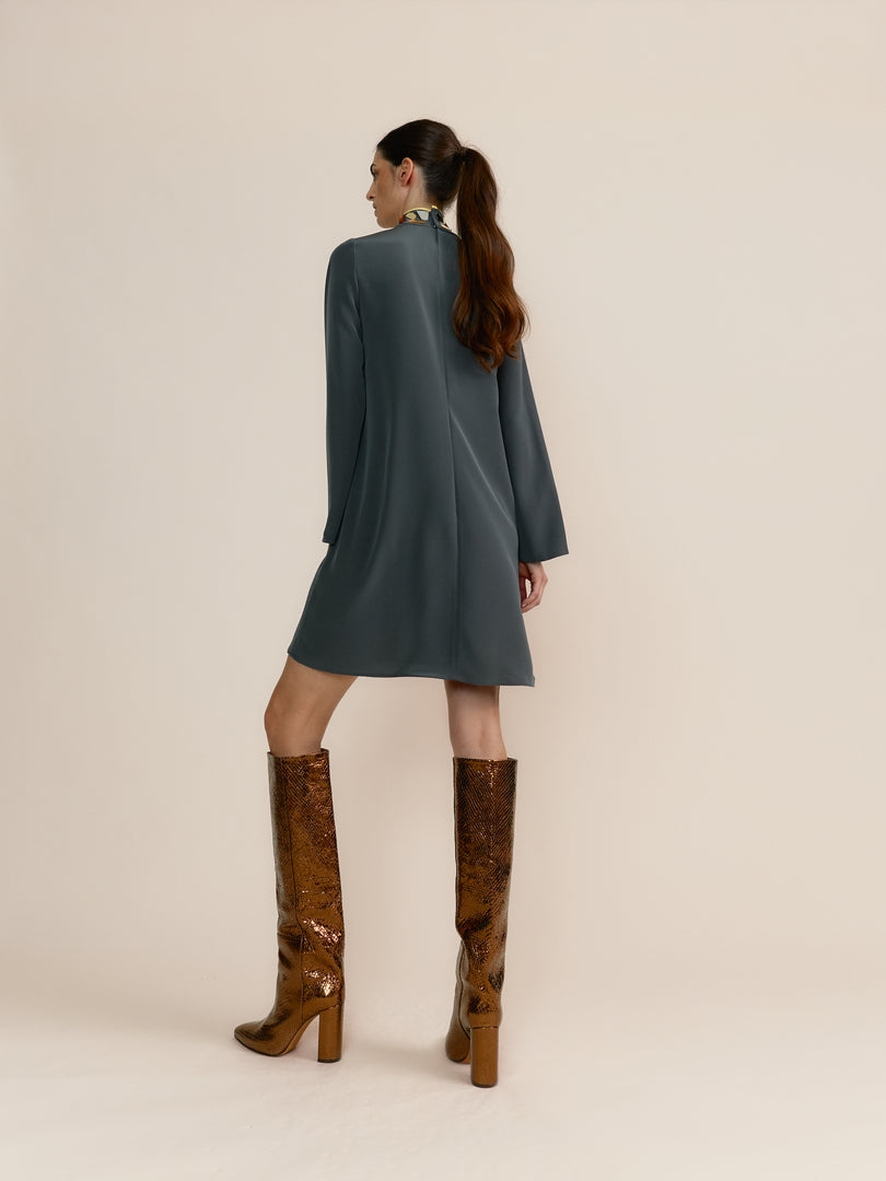Vestido Amanda Corto Gris Arcade
