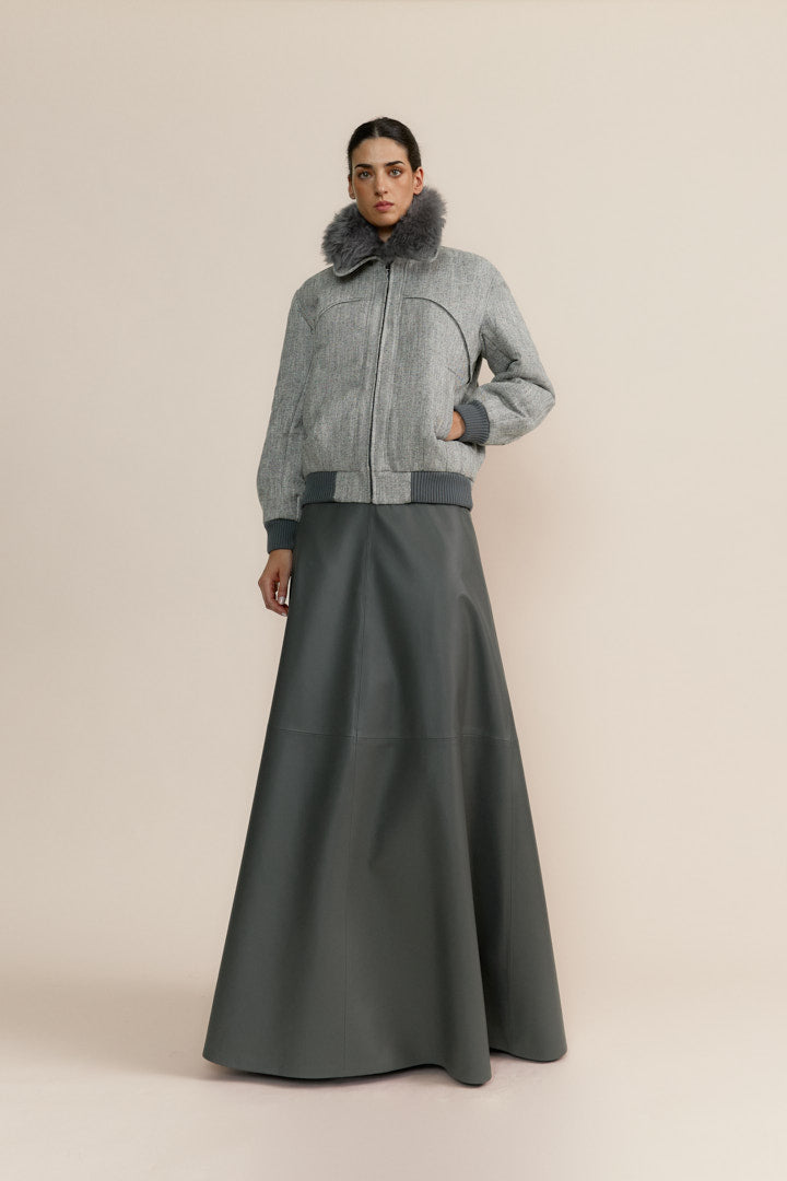 Bomber Kate Gris Anis Arcade