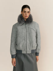 Bomber Kate Gris Anis Arcade
