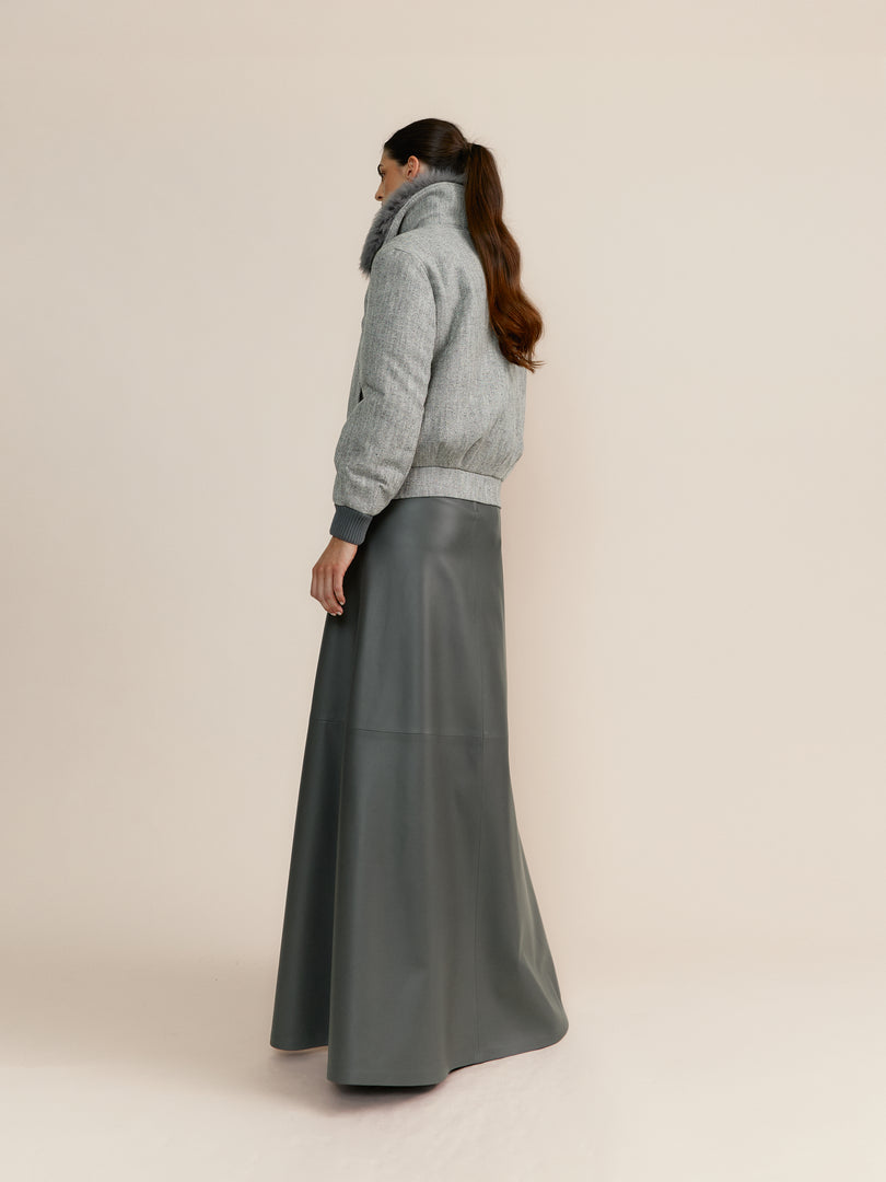 Bomber Kate Gris Anis Arcade