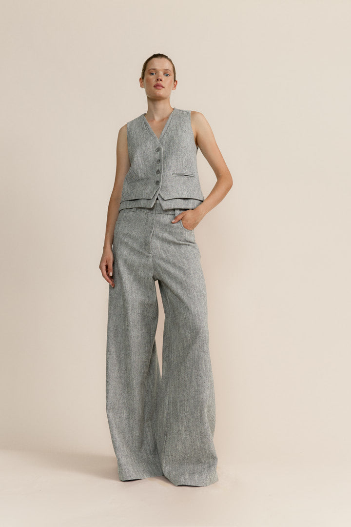 Pantalon John Gris Anis Arcade