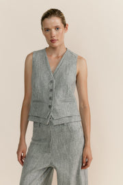 Chaleco Bianca Gris Anis Arcade