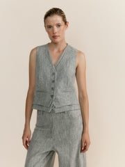 Chaleco Bianca Gris Anis Arcade