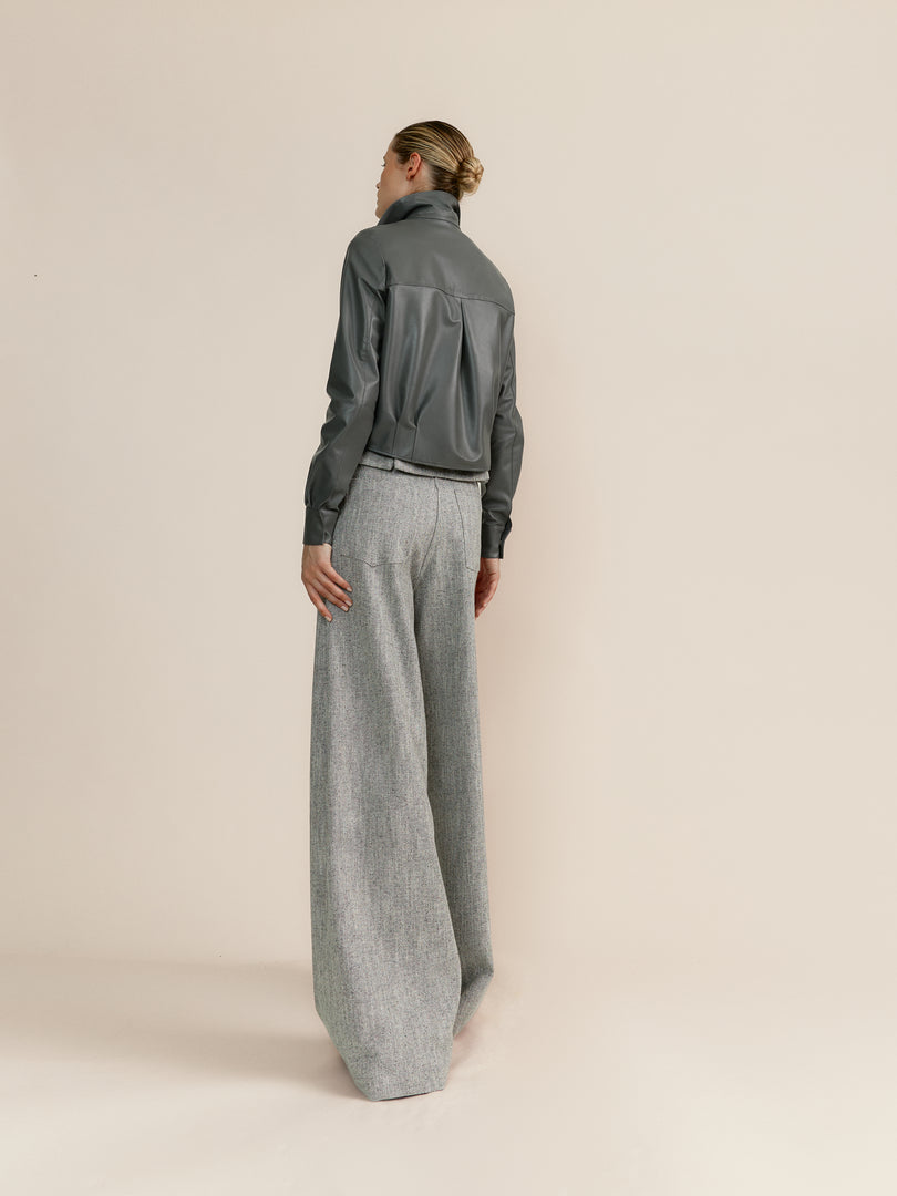 Camisa Nicola Gris Napa