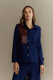 Dina Jacket with Leather Detail