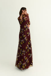 Vestido Claire Nocturno Burdeos