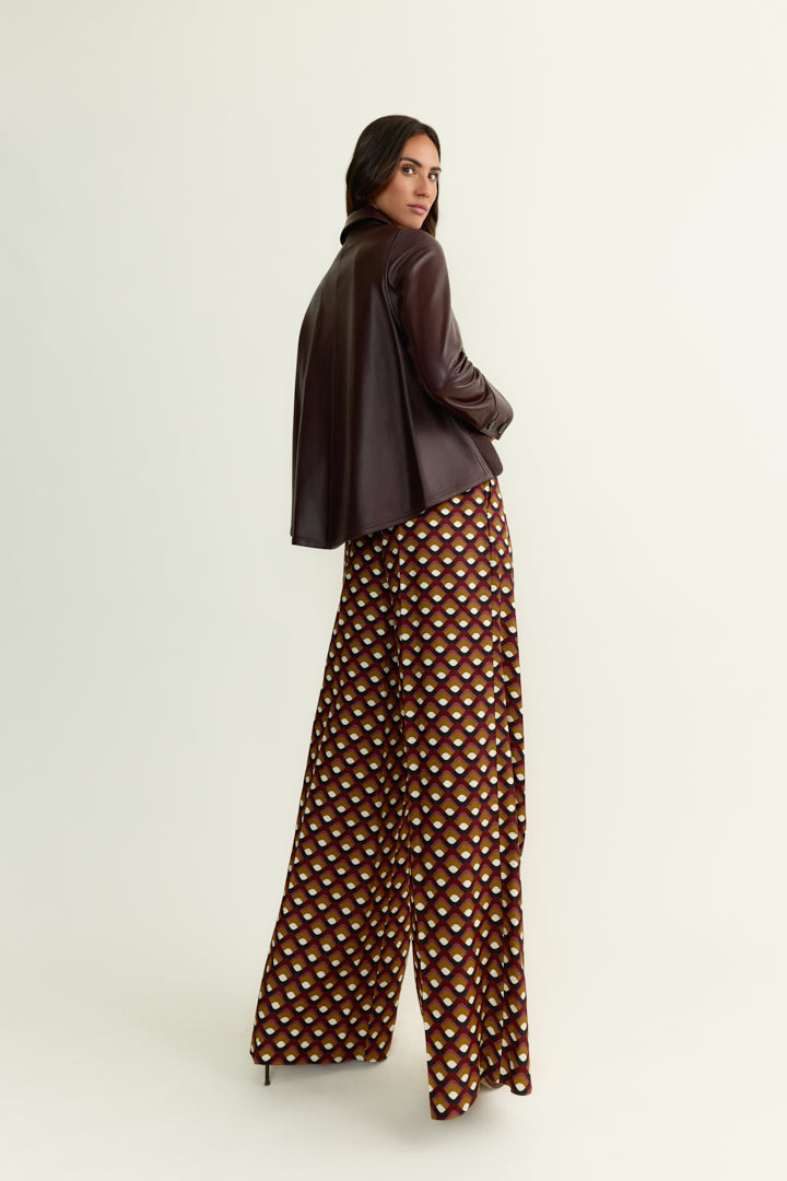 Chaqueta Piel Kylis Burgundy