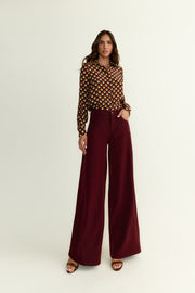 Pantalon Argos Burdeos