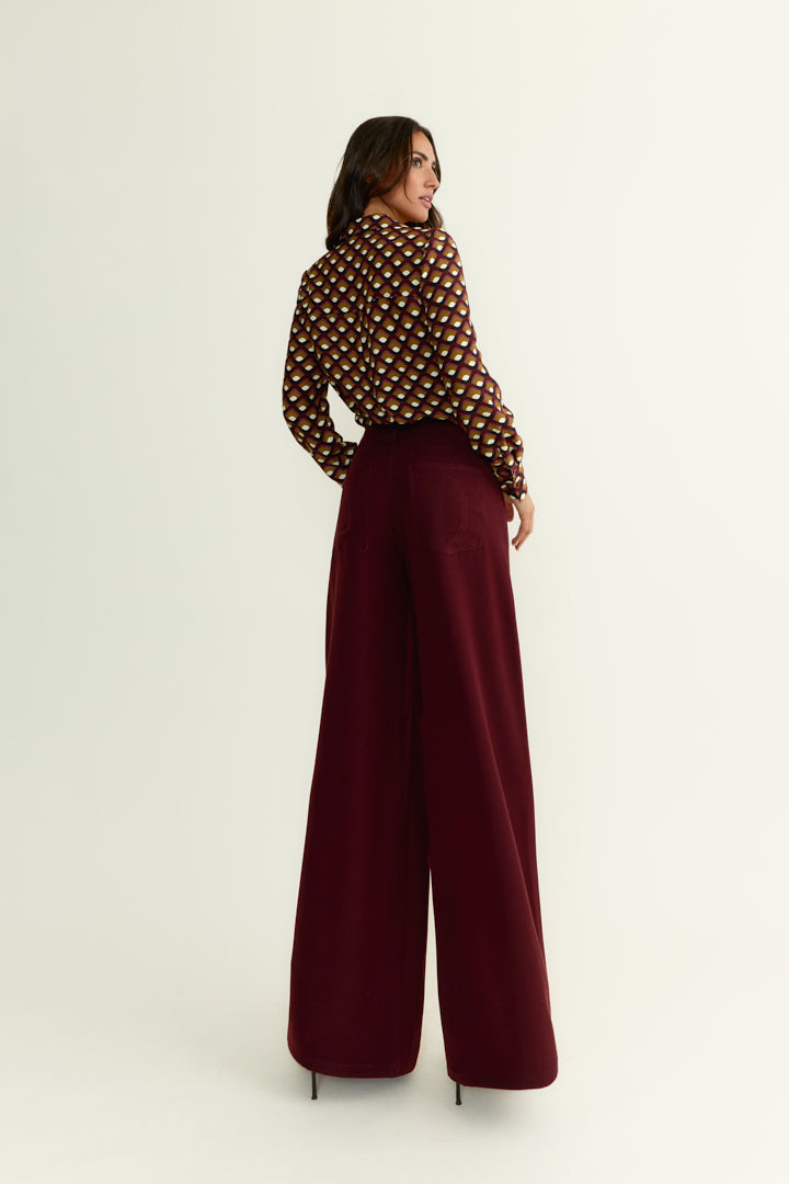 Pantalon Argos Burdeos