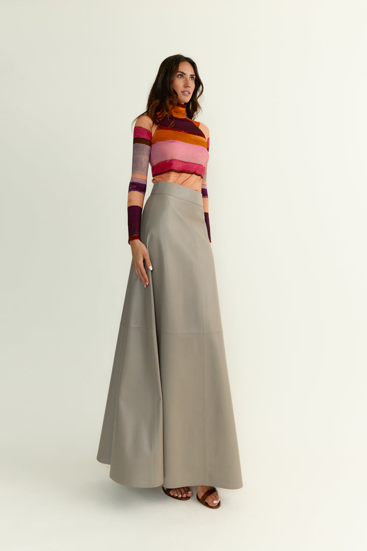 Falda Diandra Napa Gris