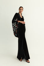 Load image into Gallery viewer, Kimono Nocturno Black Velvet
