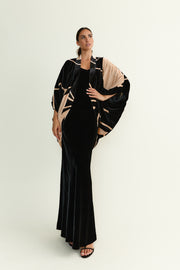 Kimono Orquídea Velvet B&W