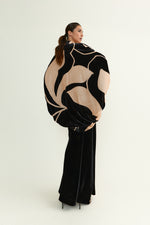 Cargar imagen en el visor de la Galería, Kimono Orquídea Velvet B&amp;W
