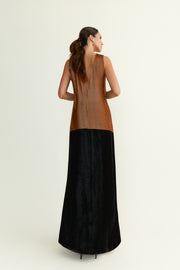 Eleni Dress Bicolor Flower