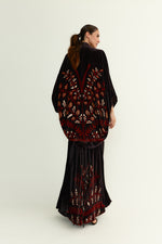 Cargar imagen en el visor de la Galería, Kimono Bouquet Choco Velvet
