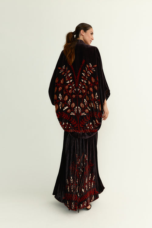 Kimono Bouquet Choco Velvet