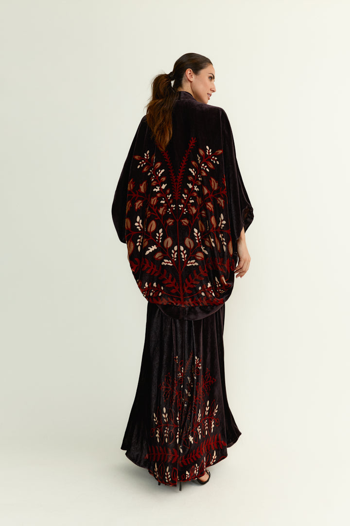 Kimono Bouquet Choco Velvet