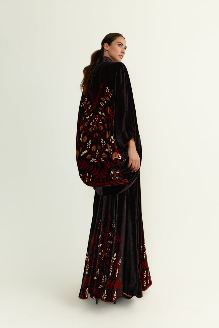 Kimono Bouquet Choco Velvet