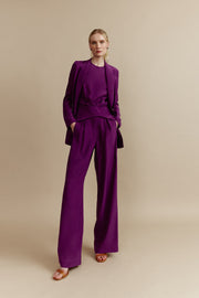 Willy Purple Silk Pants