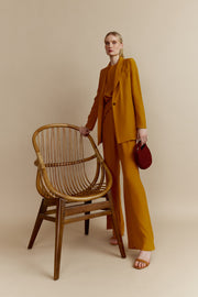 Inesa Silk Mustard Blazer