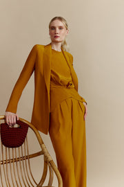 Willy Mustard Silk Pants