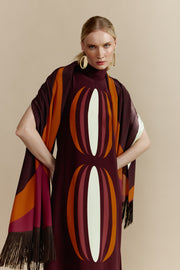 Constellations Shawl XL Brown