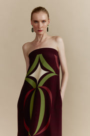 Vestido Adele Constelaciones Marrón