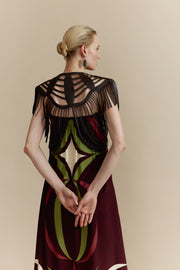 Vestido Adele Constelaciones Marrón